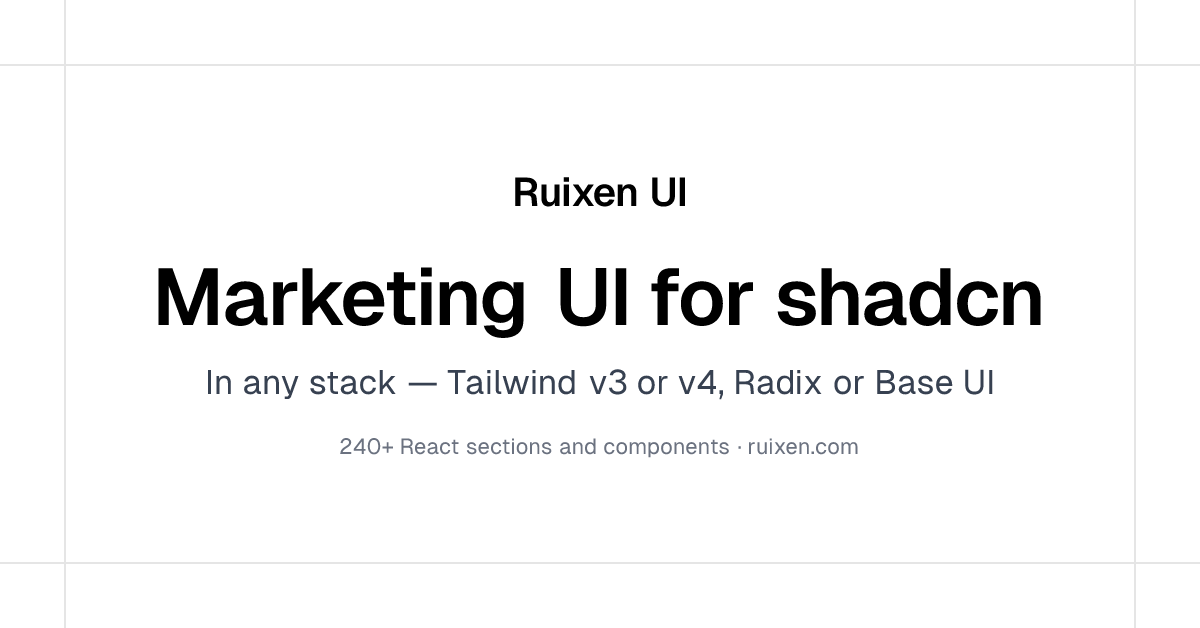 Ruixen UI website preview