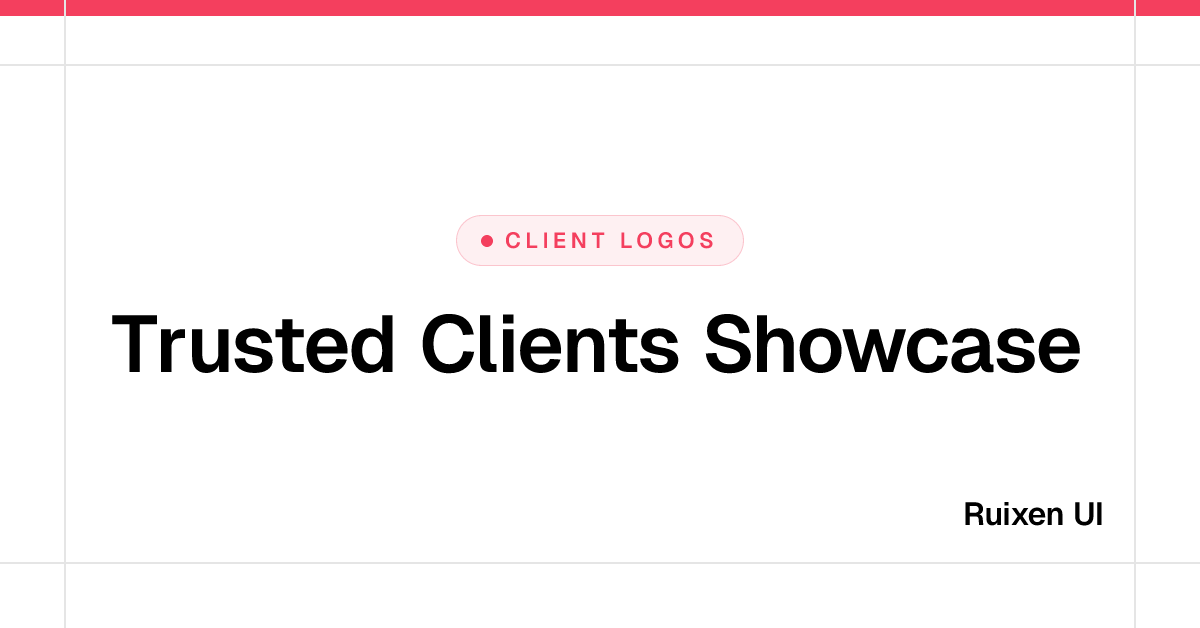 Trusted Clients Showcase | Ruixen UI | Ruixen UI