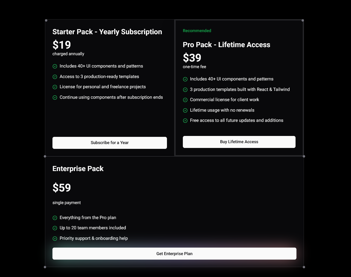 Pricing 03