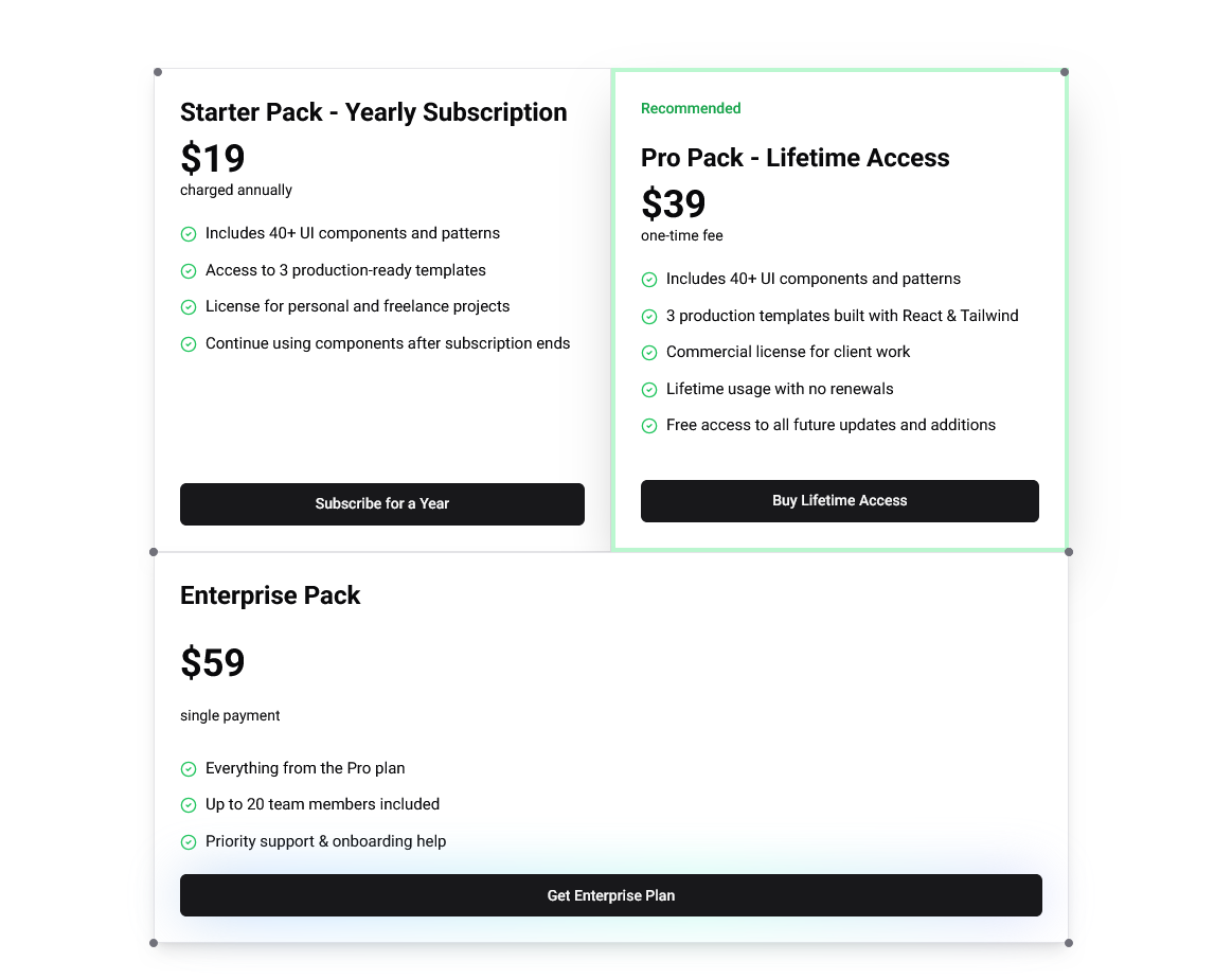 Pricing 03